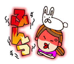 The words for used of cute girl sticker #10980957