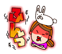 The words for used of cute girl sticker #10980957