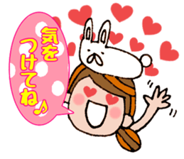 The words for used of cute girl sticker #10980970