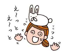 The words for used of cute girl sticker #10980973