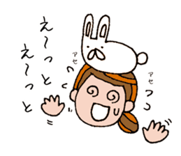 The words for used of cute girl sticker #10980973