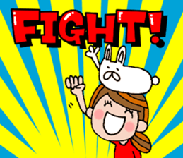 The words for used of cute girl sticker #10980980