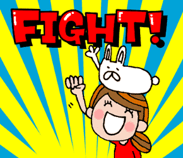 The words for used of cute girl sticker #10980980