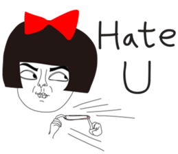 Naughty NANAKO- CAN'T Keep My Mouth Shut sticker #10981324