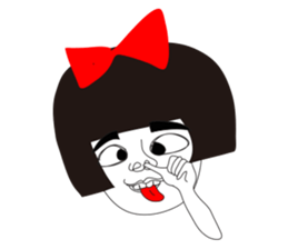 Naughty NANAKO- CAN'T Keep My Mouth Shut sticker #10981336