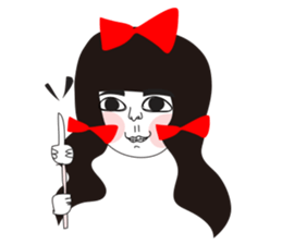 Naughty NANAKO- CAN'T Keep My Mouth Shut sticker #10981342