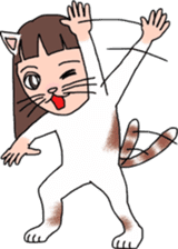 Cat Human! sticker #10981548