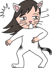 Cat Human! sticker #10981551