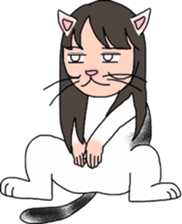 Cat Human! sticker #10981555