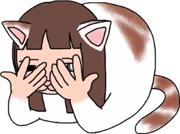 Cat Human! sticker #10981557