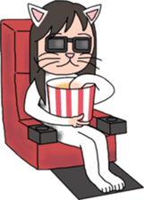 Cat Human! sticker #10981559