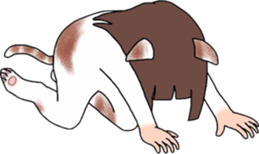 Cat Human! sticker #10981560