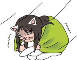 Cat Human! sticker #10981562