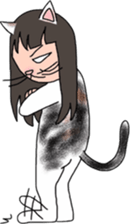 Cat Human! sticker #10981566