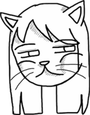 Cat Human! sticker #10981567