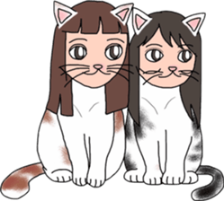 Cat Human! sticker #10981572