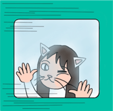 Cat Human! sticker #10981573