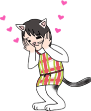 Cat Human! sticker #10981578