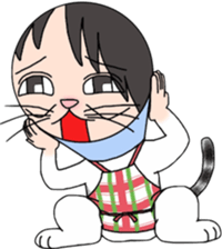 Cat Human! sticker #10981579