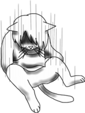 Cat Human! sticker #10981580