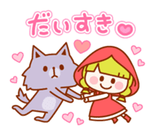 Little Red Riding Hood and the Wolf sticker #10981624