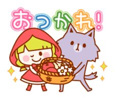 Little Red Riding Hood and the Wolf sticker #10981628