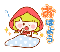 Little Red Riding Hood and the Wolf sticker #10981629