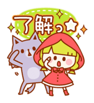 Little Red Riding Hood and the Wolf sticker #10981632
