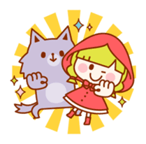Little Red Riding Hood and the Wolf sticker #10981634