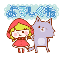 Little Red Riding Hood and the Wolf sticker #10981636
