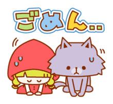 Little Red Riding Hood and the Wolf sticker #10981639