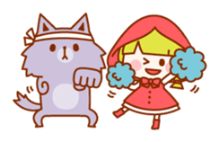 Little Red Riding Hood and the Wolf sticker #10981641