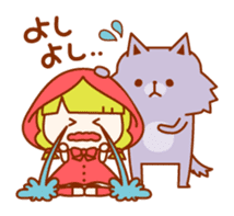 Little Red Riding Hood and the Wolf sticker #10981649
