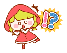 Little Red Riding Hood and the Wolf sticker #10981653