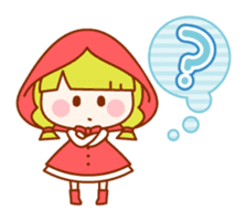 Little Red Riding Hood and the Wolf sticker #10981654