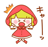 Little Red Riding Hood and the Wolf sticker #10981663