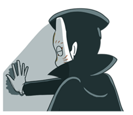 Girl and Foxman 2 sticker #10982247