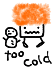 Afro-chan with friends sticker #10982468