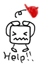 Afro-chan with friends sticker #10982470