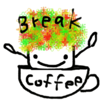 Afro-chan with friends sticker #10982472