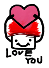 Afro-chan with friends sticker #10982474