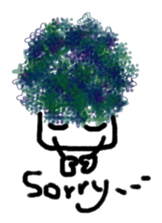 Afro-chan with friends sticker #10982477