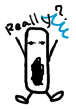 Afro-chan with friends sticker #10982478