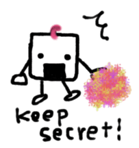 Afro-chan with friends sticker #10982480