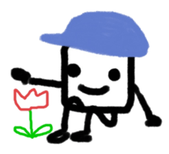 Afro-chan with friends sticker #10982503