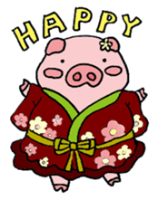 princess pig 3 sticker #10982540