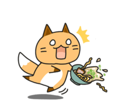 Hokkaido dialect Sticker "Kitsuneko" 5th sticker #10982780