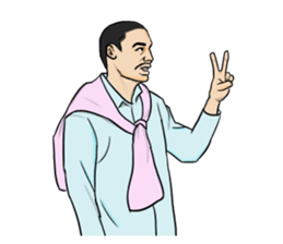 Japanese TV crew sticker sticker #10983052