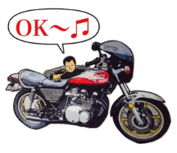 Actual vehicle number cafe racer 70,s sticker #10983207