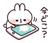 Communication rice cake rabbit sticker #10983305